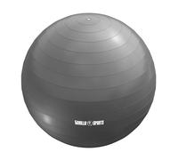 GORILLA SPORTS - Swiss ball - Ballon de gym 55cm Gris - Fitness - Adulte