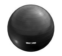 Ballon de gymnastique fitness, noir, 65 cm