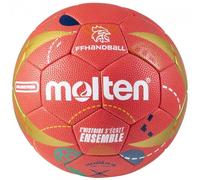 Molten Ballon de handball FFHB HX3400 Rouge Taille 3