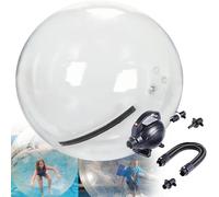 Ballon de marche à eau de 1,5/1,8/2/2,5 m de diamètre avec pompe à air électrique, ballon de marche sur l'eau, boule roulante, boule gonflable, pour piscine/lac danse claire 2 m personnalisé