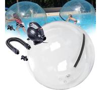 Ballon de Marche Sur L'Eau, Ballon de Danse Transparent de 1,3/1,5/1,8/2/2,2/2,5 M, Ballon Zorb Gonflable avec Fermeture éClair, Pompe à Air éLectrique, pour Sports Nautiques, Piscine/Lac,2.5M