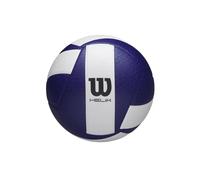 Wilson Helix Game, Ballon de Volley, Conçu pour la Haute Performance, Adhérence Avancée et Contrôle Optimisé, Microfibres de Première Qualité, Couleur: Bleu/Blanc, Taille Officielle