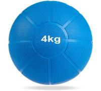MATCHU - Médecine Ball - Disponible en 1, 2, 3, 4 et 5 kg - Diamètre : 19-22 cm - Caoutchouc résistant à l’Usure - Résistant à l’Eau et à la Transpiration (4 kg)