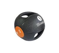 ballon de médecine double poignée 4 kg noir