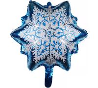 Ballon de Noël - flocon de neige étoile de glace, environ 58 x 50 cm - Grand XL hiver sapin de Noël étoile hélium ballon d'air fête de Noël fête décoration Kopper-24