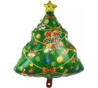 Ballon de Noël - Sapin Merry Christmas 2, environ 55 x 69 cm - Grand XL Père Noël Arbre de Noël Hélium Ballon de baudruche Ballon de baudruche Fête de Noël Décoration Kopper-24