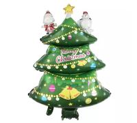 Ballon de Noël - Sapin Merry Christmas 3, environ 110 x 62 cm - Grand XL Père Noël Arbre de Noël Hélium Ballon de baudruche Ballon de baudruche Fête de Noël Décoration Kopper-24
