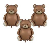 Ballon de Ours, 3 Pièces Grand Ballons Anniversaire Nounours, Ballon Geant en Aluminium, Ballons Gonflable Ourson pour Enfants Anniversaire, Fêtes à Thème, Accessoires de Photographie