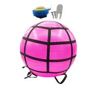 Ballon de Pilates, Ballon de Fitness avec Pompe, Équipement Pilates Polyvalent pour Équilibre, Stabilité, Renforcement Musculaire, Préparation à l'Accouchement et Étirements