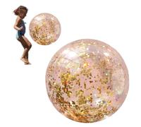 Ballon de plage à confettis de 40,6 cm | Grandes boules de 40,6 cm pour, fête de piscine, transparent et réutilisable, décoration de fête