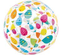 Ballon de plage arc-en-ciel avec poissons heureux 51 cm INTEX 59040