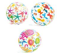 Ballon De Plage Fantaisie Pour Enfants 3+ Intex 59040 Pour Eau Piscine Colorée