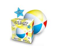 Ballon de plage géant - WIKI - PVC - Diamètre 107 cm - Multicolore - Adulte