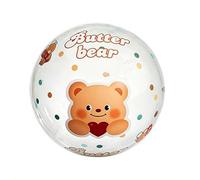 Ballon de plage géant gonflable de 99,1 cm, jouet de piscine surdimensionné en PVC extra épais pour enfants et adultes, ballon de football flottant Jumbo pour parc aquatique, camping, arrière-cour et