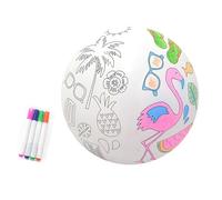 Ballon de plage gonflable à peindre pour avec des couleurs vives et un design de qualité Ballon de plage gonflable artistique Jeu créatif Artisanat éducatif pour