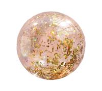 Ballon de plage gonflable - Transparent - 40 cm - Confettis pailletés