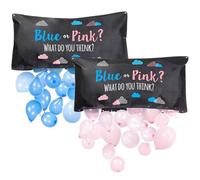 Ballon de révélation du genre 1 lot de 4 motifs 119 4 x 61 cm garçon ou fille révélation du sexe avec ballons en latex jeux à suspendre pour décorations fête prénatale