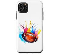 Ballon de rugby américain pour fan de la Ligue d'aquarelle Coque pour iPhone 11 Pro Max