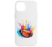 Ballon de rugby américain pour fan de la Ligue d'aquarelle Coque pour iPhone 14 Plus
