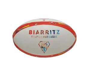 Ballon de rugby Biarritz 2021/22 Rouge Taille 5