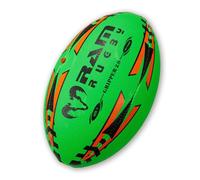 Ballon de rugby d'entraînement Gripper Pro 2.0 - NEON - Grip 3D - Nouvelle technologie de valve en vol - Taille 3