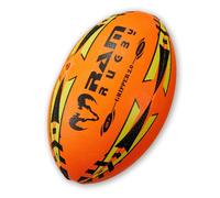 Ballon de rugby d'entraînement Gripper Pro 2.0 - NEON - Grip 3D - Nouvelle technologie de valve en vol - Taille 4