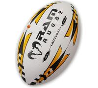 Ballon de rugby d'entraînement Gripper Pro 2.0 - Taille 3 Jaune - Nouvelle technologie de valve in-flight - Grip 3D