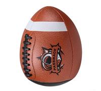 Ballon de rugby d'entraînement taille officielle, en cuir PU, pour passer et attraper en solo, précision de préhension des jeunes