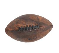 Ballon de Rugby en PU Taille 9 Ballon d'entraînement de Football Taille 9 Résistant à l'eau, Prise en Main Confortable, Design Vintage, idéal pour l'entraînement ou Les matchs