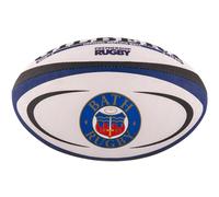 Ballon de rugby Gilbert Bath Blanc Taille 5