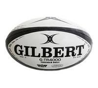 Ballon de rugby - GILBERT - G-TR4000 - Taille 3 - Noir Blanc G