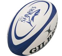 Ballon de rugby Gilbert Sale Sharks Blanc Taille 4