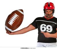 Ballon de Rugby gonflable décontracté Accessoire de compétition créatif Pour les fêtes, Couleur : Marron
