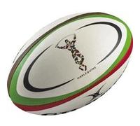 Ballon de rugby REPLICA - Harlequins - Taille Midi Blanc G