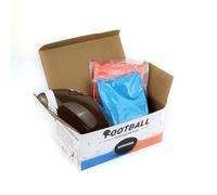 Ballon de rugby révélateur de genre fille ou garçon, kit complet pour baby shower avec 2 paquets de poudres de couleurs et 2 paquets de confettis roses et bleus (Rugby)