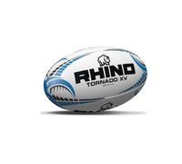 Ballon de rugby - Rhino - Tornado XV - Blanc - Mixte - 100% fait main