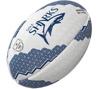 Ballon de rugby Sale Sharks Supporter Blanc Taille 4