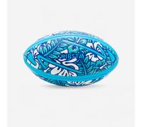 Ballon de rugby taille 2 mini, bleu, blanc