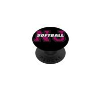 Ballon de Softball du New Jersey Vintage Rose Animal Style NJ State Art PopSockets PopGrip Adhésif