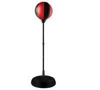 Ballon de Vitesse pour la Boxe Sac de Frappe avec Support, Sac Vitesse détachable, Facile à Assembler, Sport Boxe for développer la Coordination œil-Main(Black and Red)