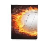 Ballon de Volley-Ball Cool Fire Flame,Housse en Cuir synthétique pour Ordinateur Portable, Sacoche pour Ordinateur Portable, Sacoche pour Tablette