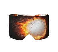Ballon de volley-ball Cool Fire Flame,Masque pour les yeux bloquant la lumière Cache-yeux et cache-oreilles pour le sommeil