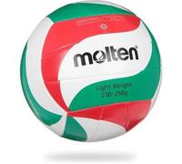 Ballon De Volley-Ball Light - MOLTEN - Blanc, Rouge et Vert - Polyvalent - Léger - Vessie butyle 5