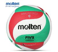 Ballon de volley-ball Molten V5M5000 FLISTATEC Taille 5 en PU pour étudiants, adultes et adolescents, compétition, entraînement, intérieur et extérieur Taille 5Polyuréthane