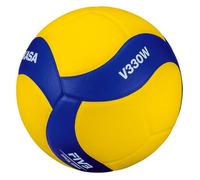Ballon de volley - MIKASA - V330W - Taille 5 - Bleu/Jaune - Matériau composite haut de gamme 5