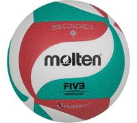 Molten Ballon de volley V5M5000 Blanc/Vert/Rouge Taille 5