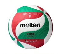 Ballon de volley Molten V5M5000, taille professionnelle 5, ballon de plage en PU doux pour la compétition et l'entraînement des adultes et des jeunes en extérieur Taille UniquePolyuréthane