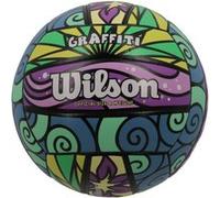 Ballon Beach-Volley Wilson Graffiti Blanc