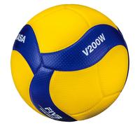 Mikasa Ballon de volley-ball V200W – Ballon officiel FIVB – Taille 5 Jaune