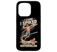 Ballon de Volleyball I Came I Spiked I Ate All The Watermelon Coque pour iPhone 15 Pro